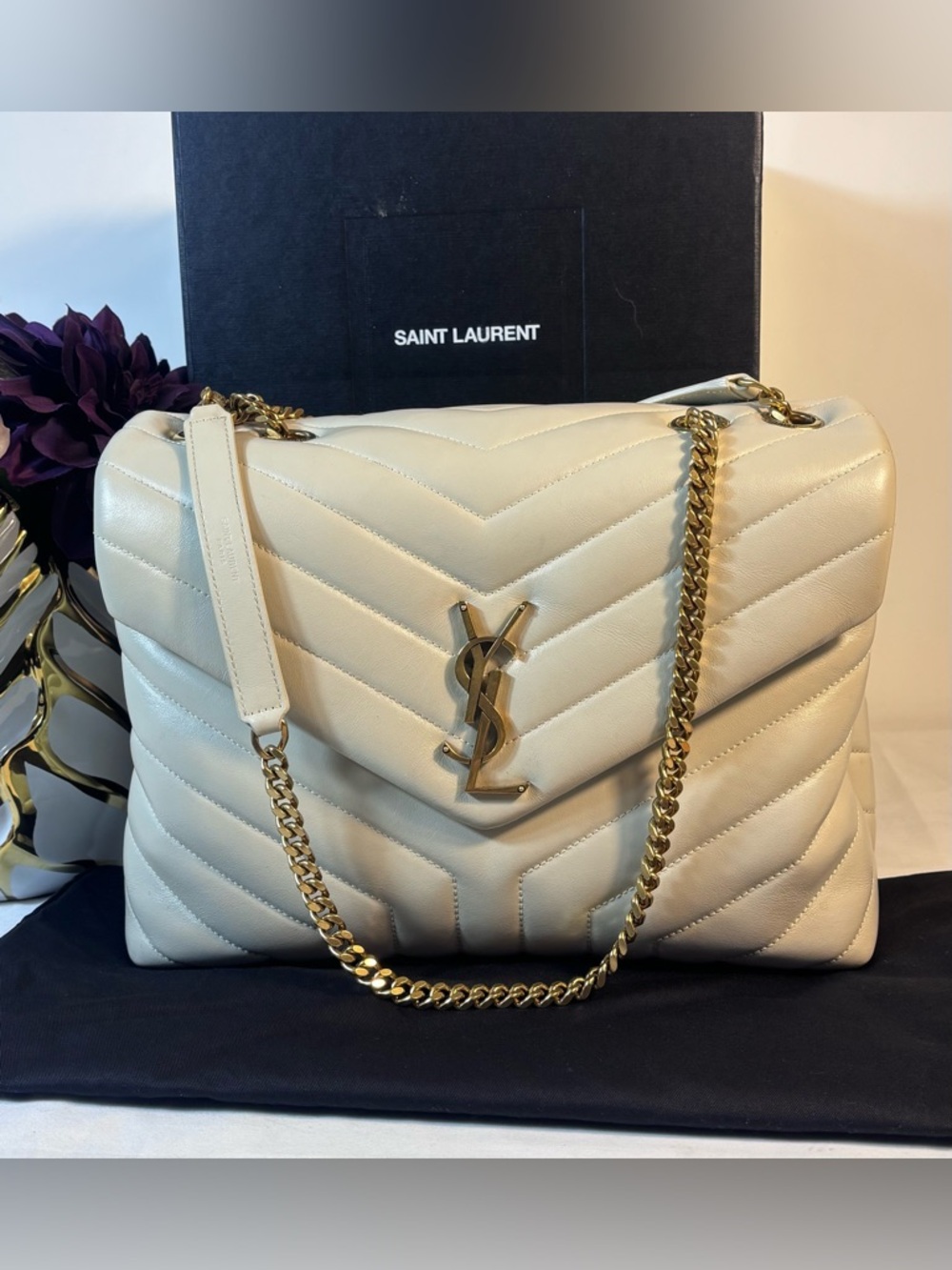 YSL Medium LouLou Cream Sold